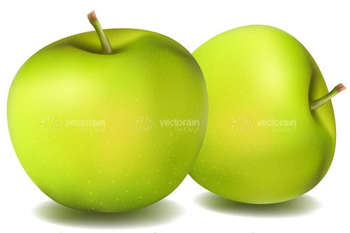 Pair of Natural Apples
